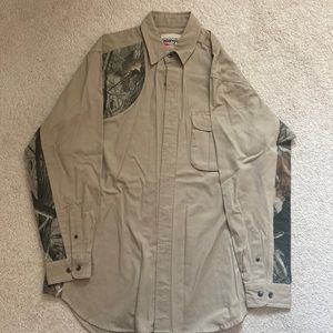 Wrangler Pro Gear Mens Shooting Shirt Button Up